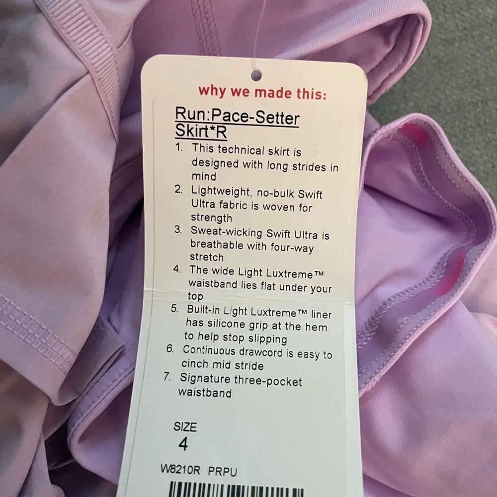 lululemon athletica Run: Pace-Setter Skirt NWT RARE